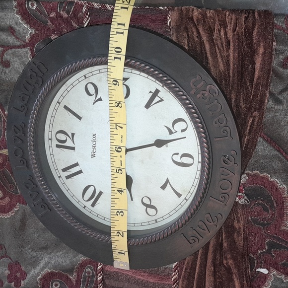 🌺WESTCLOX LIVE LOVE LAUGH WALL Clock - Picture 4 of 4